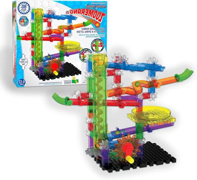 Knikkerbaan Bouwset - Educatief Speelgoed - Creatief Bouwen - Meer Dan 80 Delen - 29 cm Breed - Multicolor