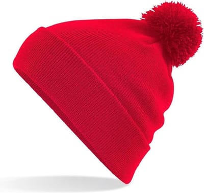 Senvi Original Pom Pom Beanie Rood (One size fits all)