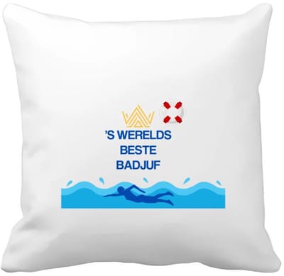 Akyol - badjuf cadeau - Kussen hoes - Badjuf - badjuffen en badmeesters - - cadeau badjuf - zwemmen - zwemdiploma - cadeau - kado - gift - geschenk - moederdag - lifeguard - 40 bij 40 cm