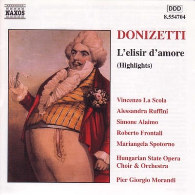 Vincenzo La Scola, Alessanra Ruffini, Simone Alaimo, Roberto Frontali - Donizetti: L'Elisir d'Amore (Highlights) (CD)