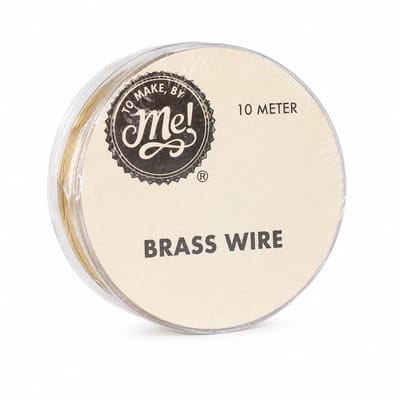 To Make By Me Messingdraad 0,26 mm x 10 Meter – Brass Wire – Buigdraad voor Sieraden Maken, Hobby & DIY