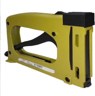 Gele Handtacker - Framegereedschap - Lijsten Maken - Compact Ontwerp - 24 x 19 x 6 cm - Geel