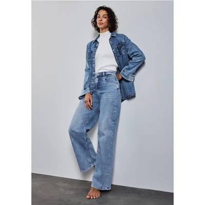 Jeans met wijde pijpen