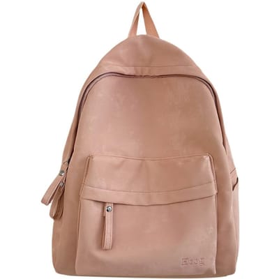 Schooltas in College-stijl voor Vrouwen Japanse Rugzak met Grote Capaciteit voor Vrouwelijke Studenten Casual Eenvoudige Rugzak single package roze
