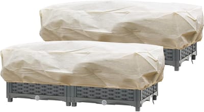 Beschermhoes voor Winterplanten, Rectangulaire Tuinbedekking tegen Vorst, Hivernage Planten met Cordon, Ideaal voor Balkon en Tuin, 100 x 45 x 40 cm