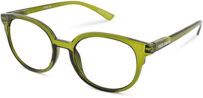 Leesbril Vista Bonita NOVA – Sterkte +0.00 - Kleur Army Green – Met blauwlichtfilter – Trendy unisex montuur van uitstekende kwaliteit – Geen vermoeide ogen meer – Lichtgewicht – Fijne pasvorm dankzij flexveren – Inclusief briletui en doekje