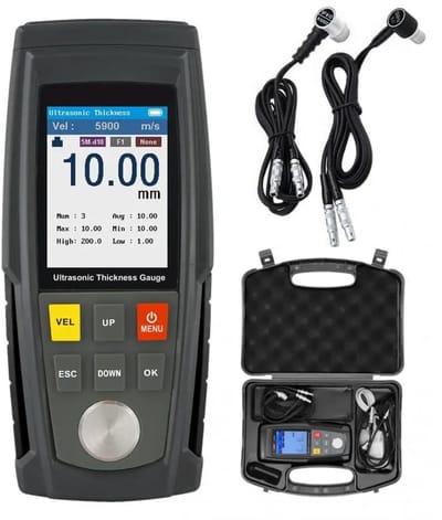 WTI30ANL PRO Industriële Ultrasone Diktemeter – 0,75–300 mm – 2 Sondes – Kalibreerbaar – Geheugen