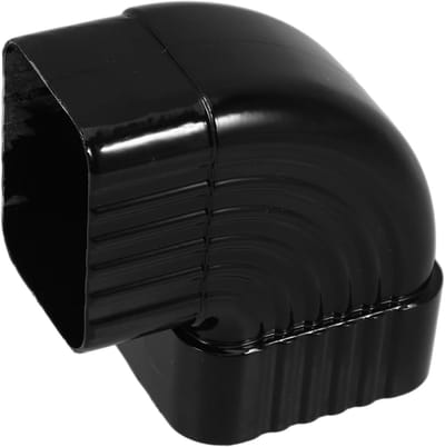 Regenpijp Accessoire - Dakgoot Verbinding - Waterafvoer Optimaliseren - Universeel Waterdicht Ontwerp - 11.7 x 11.7 x 7 cm - Zwart