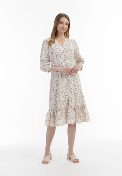 midi-jurk met bloemenprint van usha