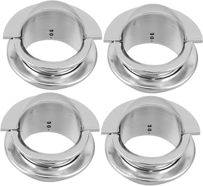 Voetbaltafel Ingangsdisks - Tafelvoetbal Accessoires - Spelonderdelen Vervangen - Universele Pasvorm - 7.5 x 7.5 cm - Zilver