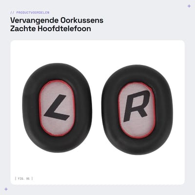 Dailygoods- Oorkussens Vervangend voor Backbeat Pro2 SE - Eiwitleer/Spons - Comfortabel - Geluidsisolatie - Brede Compatibiliteit - Ideale Vervanging - Hoofdtelefoon Oorkussens