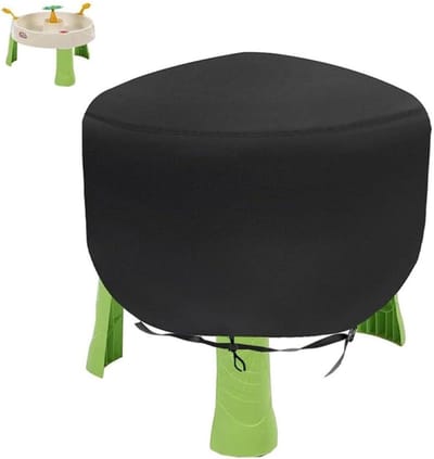 Water Tafelhoes Kinderen - Zandbakhoes Beschermhoes - Buiten Spelen - Waterdicht Oxford Materiaal - 71 x 76 cm - Zwart