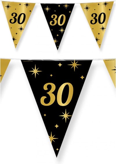 Paperdreams - Vlaggenlijn Classy Party - 30 jaar (10 meter)