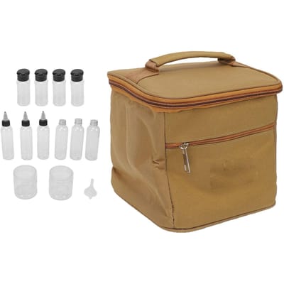 15 Delige Draagbare Kruidenflesjes Set Outdoor Kampeer Specerij Containers met Oxford Doek Organizer Tas voor Picknick