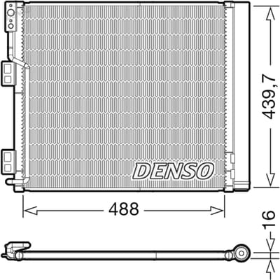 Condensator, airconditioning DENSO DCN46028
