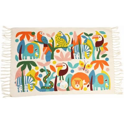 Bedrukt katoenen tapijt Rex London Wild Wonders