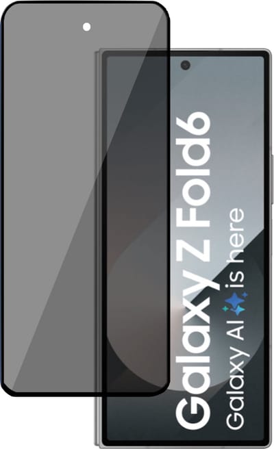 Privé Screenprotector geschikt voor Samsung Galaxy Z Fold 6 Screenprotector - Privacy Beschermglas - Privacy Proteqt+