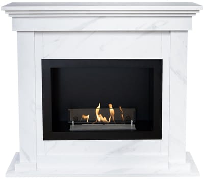 Xaralyn Bio-ethanol haard - Flex BRI-ML - marmerlook - 1,5 KW verwarming - haardombouw inclusief inbouwhaard - schouw