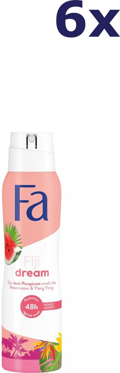 Fa Fiji Dream Deodorant Spray - 6 x 150 ml