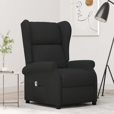vidaXL - Fauteuil - verstelbaar - elektrisch - stof - zwart