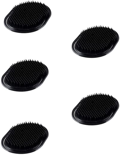 Dailygoods- Haarborstel Set van 5 - Ontwarringsborstel - Massageborstel - Draagbaar - Voor Dames/Heren/Kinderen - 10 x 7,6 cm - Kam