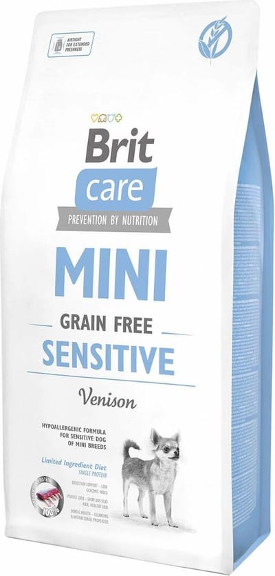 Voer Brit Care Mini Sensitive Venison Volwassen Wild zwijn 7 kg