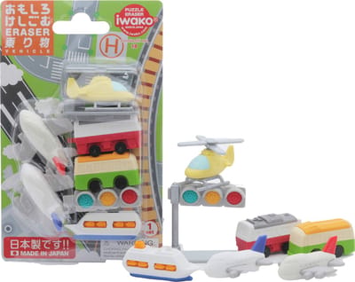 Iwako Blister Pack/Vehicle (7 pcs)