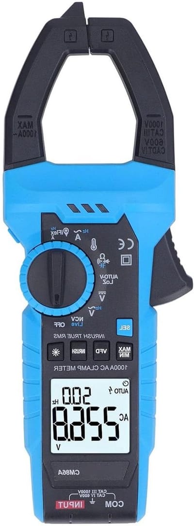 AC Stroomtang - Multimeter Tester - Veilig Meten - Hoge Nauwkeurigheid - 5999 Tellingen - Zwart