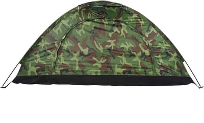 Waterdichte Camouflage Camping Tent voor Eén Persoon - Ideaal voor Hiking en Buitenavonturen