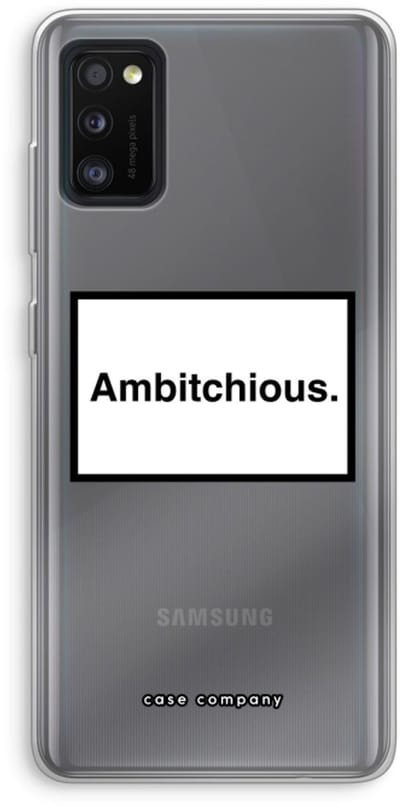 Case Company® - Hoesje geschikt voor Samsung Galaxy A41 hoesje - Ambitchious - Soft Cover Telefoonhoesje - Bescherming aan alle Kanten en Schermrand