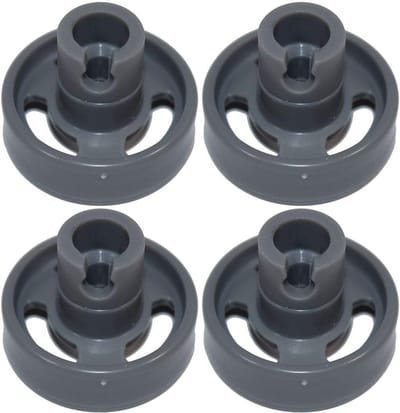 Vaatwasser Wielen - Mand Wieltjes - Onderste Mand - Set van 4 - 35mm Diameter - Grijs