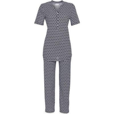 Katoenen Ringella pyjama nachtblauw - Blauw - Maat - 40