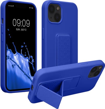 kwmobile back cover voor smartphone - geschikt voor Apple iPhone 13 - 1x beschermhoesje van kunststof - In Baltisch blauw