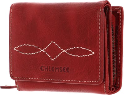 CHIEMSEE Leren Portemonnee Leather Wallet Red Rood