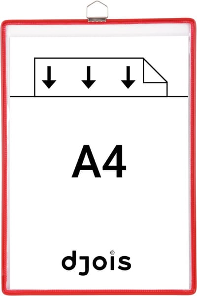 Zichtpanelenframe hangend Tarifold A4 rood 5 stuks