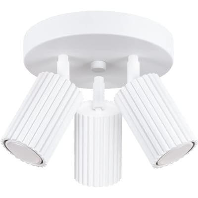 Sollux Lighting Plafondlamp Karbon - GU10 - wit - aluminium - 18x19.5x19.5cm