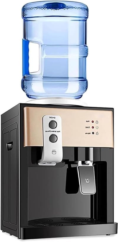 Waterdispenser - Aanrecht koeler - Direct hydrateren - Warm en koud water - 189 liter fles - Glas