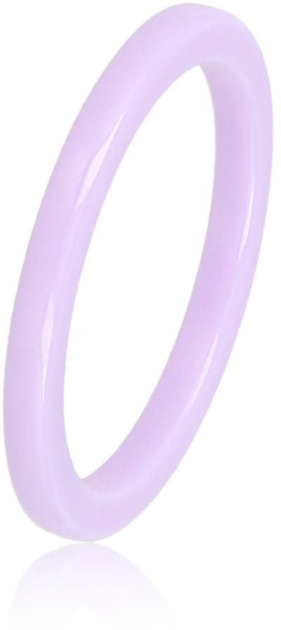 My Bendel - Onbreekbare Smalle Lila Keramieken Ring 2 Mm - Keramieken Ring • 2 Mm • Lila - met Luxe Cadeauverpakking | Sieraden Voor Dames | Maat 20.00 Mm / Maat 63
