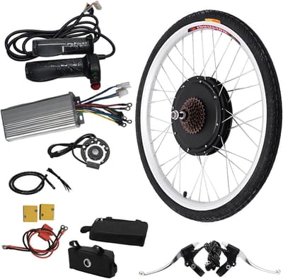 Krachtige 1000 W Achterwielset voor Fietsen met 26 Inch Velgen en Banden, Ideaal voor Verbeterde Prestaties en Stabiliteit