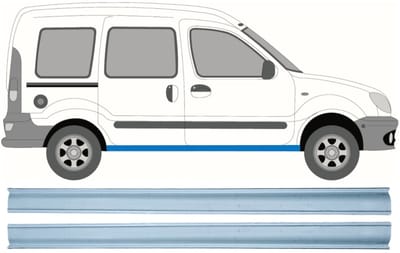 Reparatie dorpel voor Renault Kangoo 1997-2008 / Links + Rechts / Set