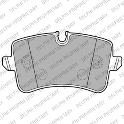 Remblokset DELPHI LP2226, achter