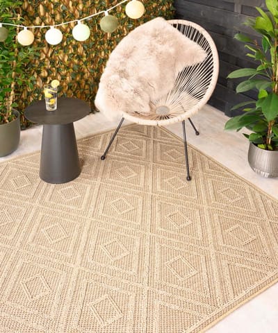 Design buitenkleed - Retreat beige 80x150