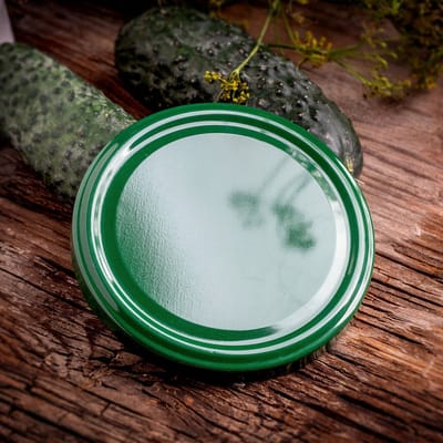 KADAX Kleine inmaakpotten, 250 ml, jampotten met deksel, luchtdichte potten om cadeau te geven, kleine potten voor honing en specerijen (10 stuks, groen)