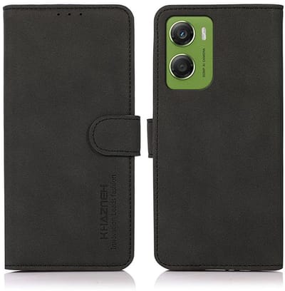Luxe mat zwart agenda book case hoesje - geschikt voor Motorola Moto G06