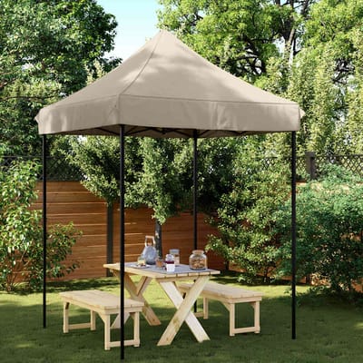 vidaXL - Partytent - inklapbaar - pop-up - 200x200x306 - cm - taupe