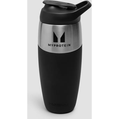 Myprotein x Promixx Single Wall Metalen Fles 950ml - Stealth Zwart