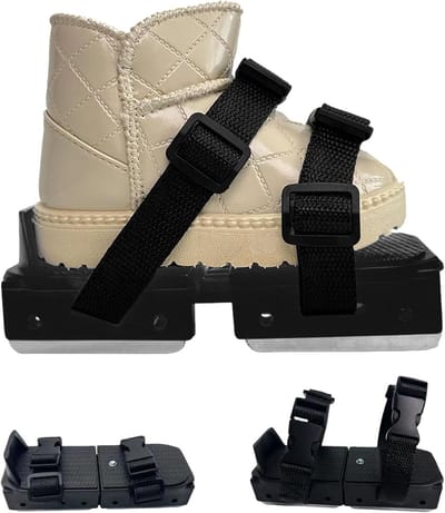 Peuterschaatsen reparatieset - Sportschoenen voor stabiliteit - Schaatshulpschoenen leerhulp - Verstelbaar & zwart - Skating-accessoires