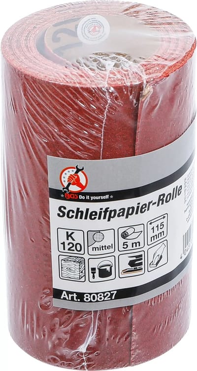 BGS Rol schuurpapier - 115 mm x 5 m - korrel 120