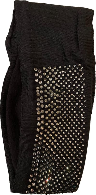 Kwalitatieve Dames 4-seizoenen Haarband / Hoofdband | One Size - Zwart Glitter