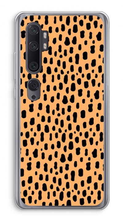 Case Company® - Hoesje geschikt voor Xiaomi Mi Note 10 Pro hoesje - Panter - Soft Cover Telefoonhoesje - Bescherming aan alle Kanten en Schermrand